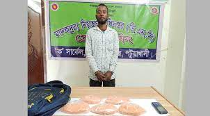 বিরিশালে বাসে তল্লাশি চালিয়ে ১০ হাজার ইয়াবাসহ যাত্রী আটক