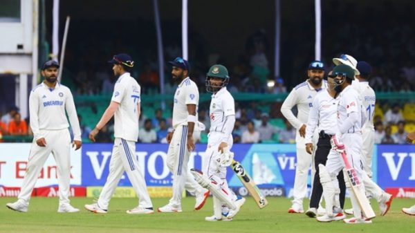 টেস্টে দ্বিতীয় দিনের খেলা পরিত্যক্ত ঘোষণা