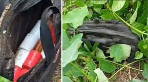 শরীয়তপুরে ১০ ব্যাগ হাতবোমা উদ্ধারে