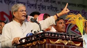সিলেটে মির্জা ফখরুল ও গয়েশ্বর চন্দ্র রায়